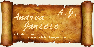 Andrea Janičić vizit kartica